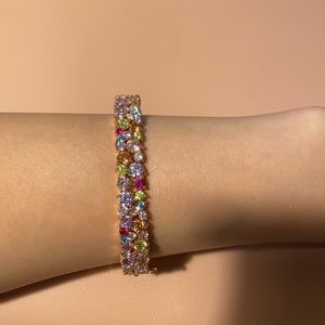 New sparkling multi color crystal bracelet